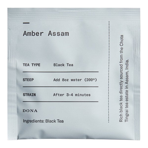 Dona Amber Assam Black Tea Sachet - 50/Box