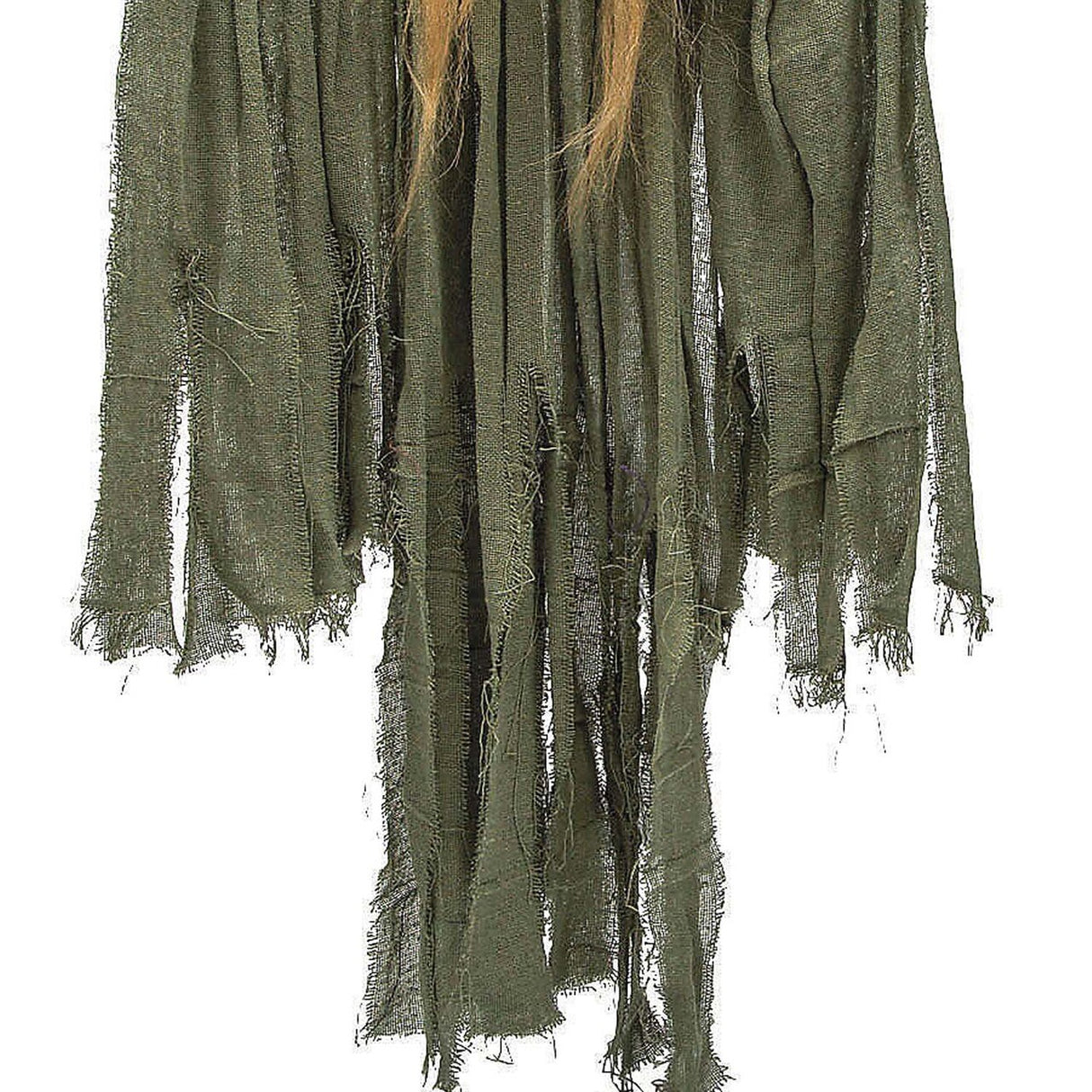 35 1/2" Light Up Hanging Long Hair Skeleton Reaper Halloween Decoration