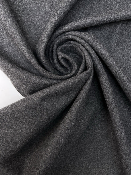 Wool Tweed Melange Coat Fabric