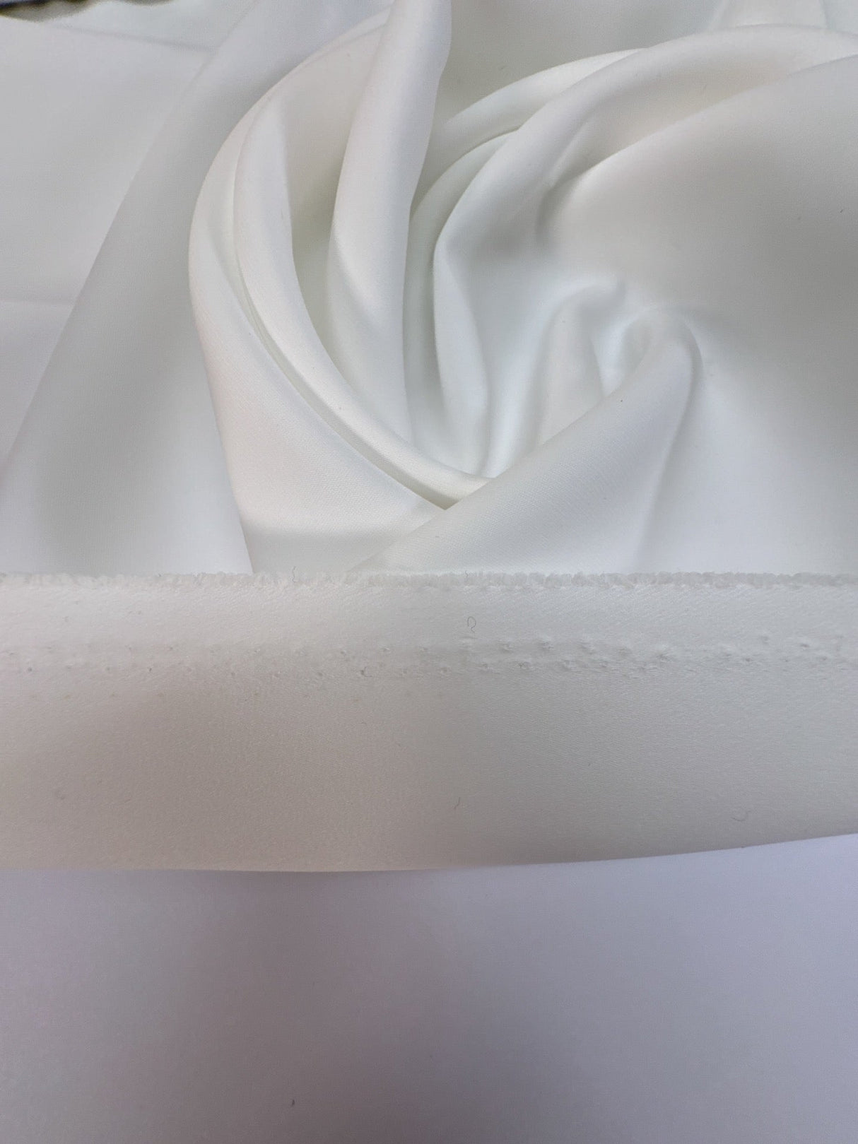 White Polyester Suit Woven