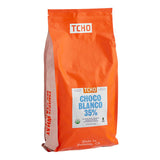 TCHO Choco Blanco 35% White Oat Milk Chocolate Hexagons 6.6 lb. - 3/Case