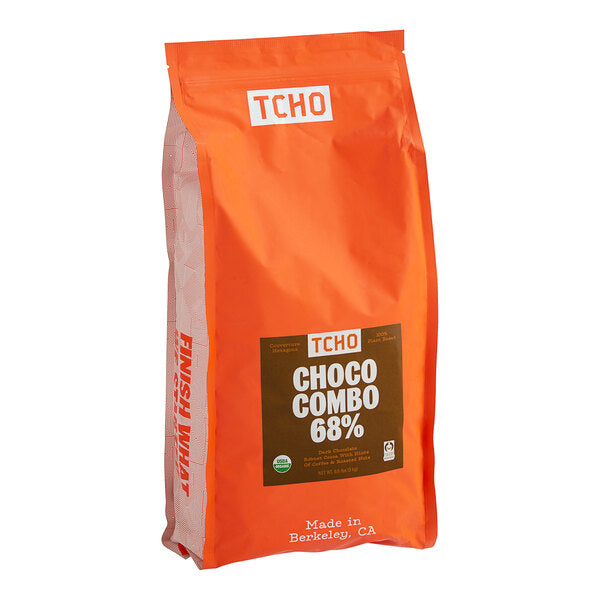 TCHO Choco Combo 68% Dark Chocolate Hexagons 6.6 lb. - 3/Case