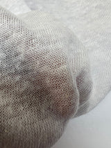 Linen Knitted Flammé White Shades