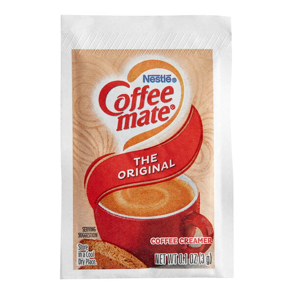 Nestle Coffee-Mate Original Single Serve Non-Dairy Coffee Creamer Packets - 1,000/Case
