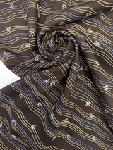 Wool Printed Shades White Striped
