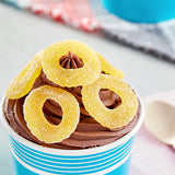 Vidal Gummy Pineapple Rings 2.2 lb. - 12/Case