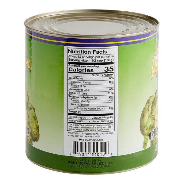 Whole Artichoke Hearts #10 Can - 6/Case