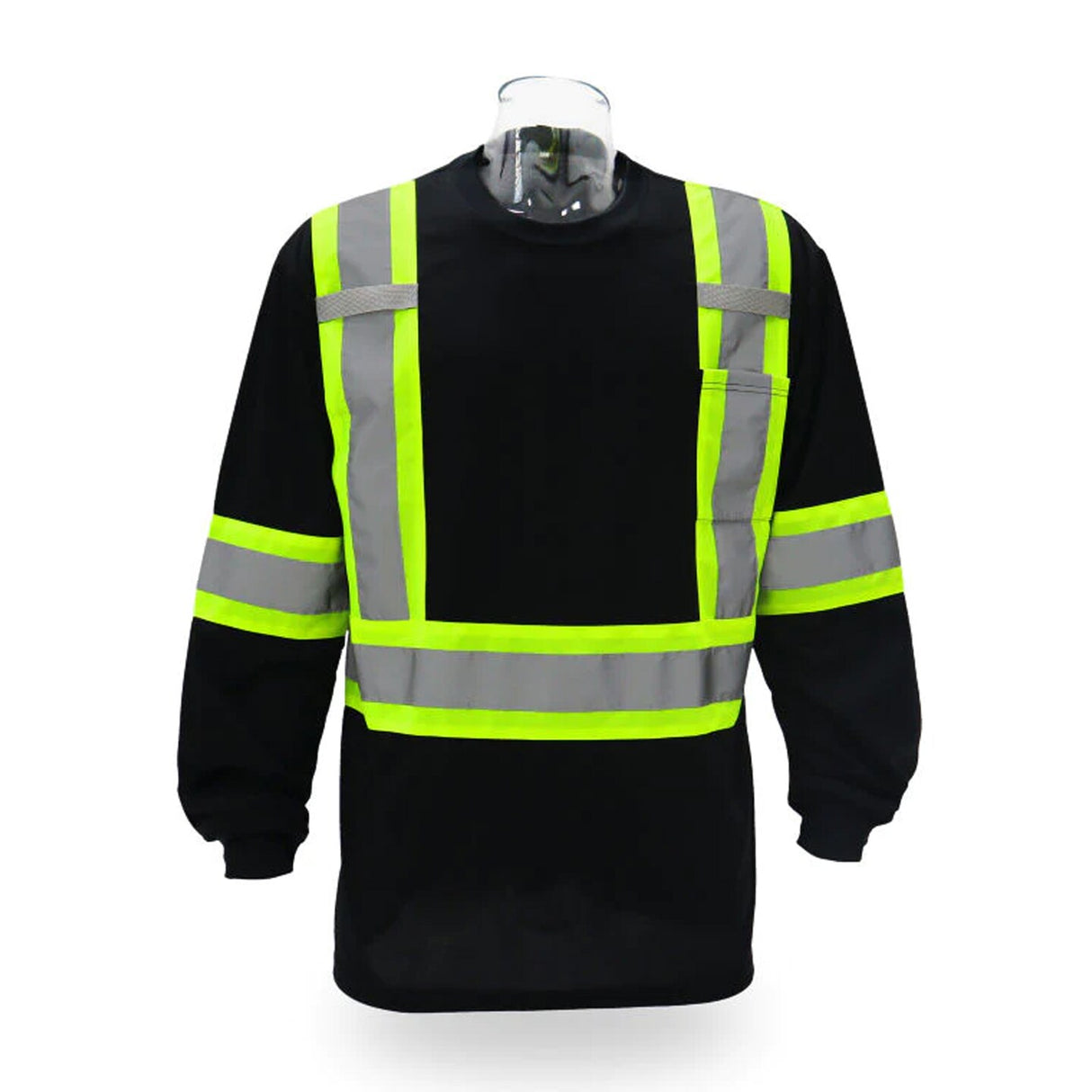 High Visibility Long Sleeve Crewneck Safety T-shirt