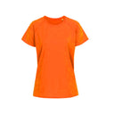 RADYAN® Short Sleeve Safety Crewneck T Shirt with High Visibility for Work Comfort Fit