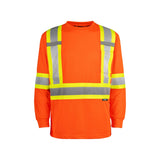 High Visibility Long Sleeve Crewneck Safety T-shirt