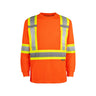 High Visibility Long Sleeve Crewneck Safety T-shirt