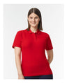 Gildan® Softstyle Women's Pique Short Sleeve Polo T-Shirt