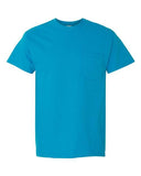 Gildan Pocket Heavy Cotton Tee | Classic Crew Shirt