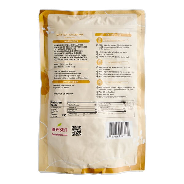 Bossen 2.2 lb. Milk Tea Powder Mix