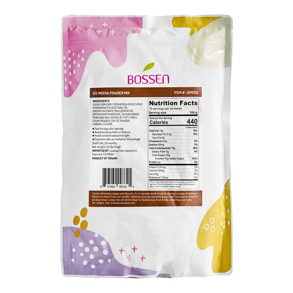 Bossen 2.2 lb. Iced Mocha Powder Mix