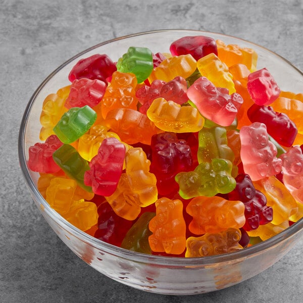 Albanese 5 Natural Flavor Gummi Bears 5 lb. - 4/Case
