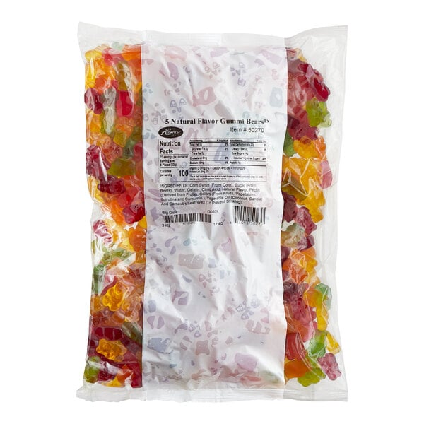 Albanese 5 Natural Flavor Gummi Bears 5 lb.