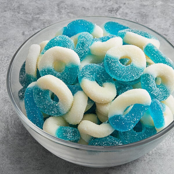 Albanese Blue Raspberry Gummi Rings 4.5 lb.