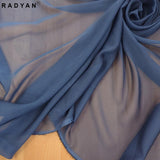 1 Yard Two-Tone Chiffon 100% Polyester Fabric for Apparel and Crafts 58/59 Inch Width