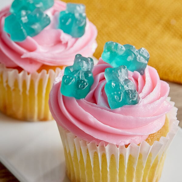 Albanese Light Blue Watermelon Gummi Bears 5 lb. - 4/Case