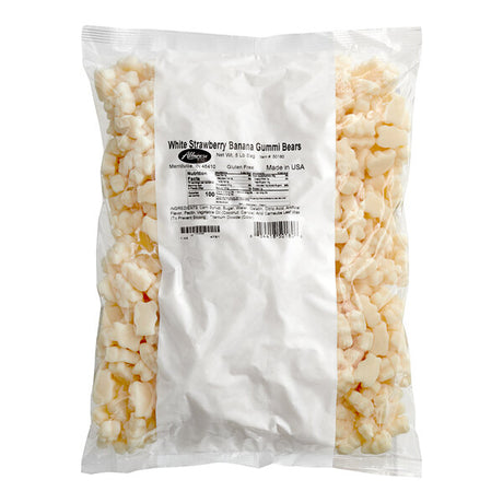 Albanese White Strawberry Banana Gummi Bears 5 lb.