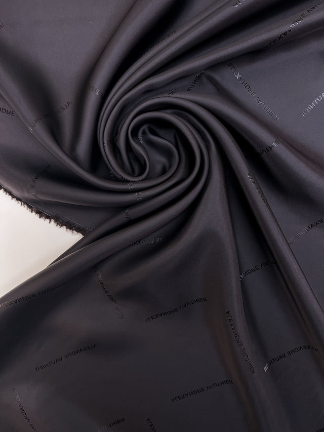 Viscose Lining Purple Black