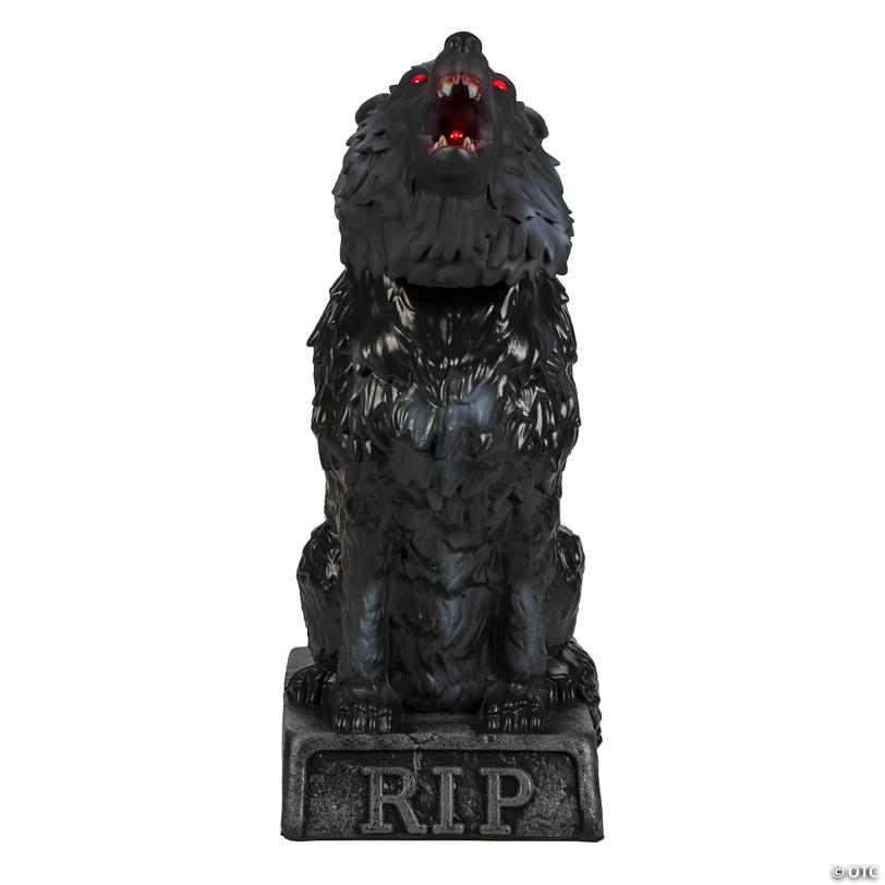 25 1/2" Animated Zombie Wolf Halloween Decoration