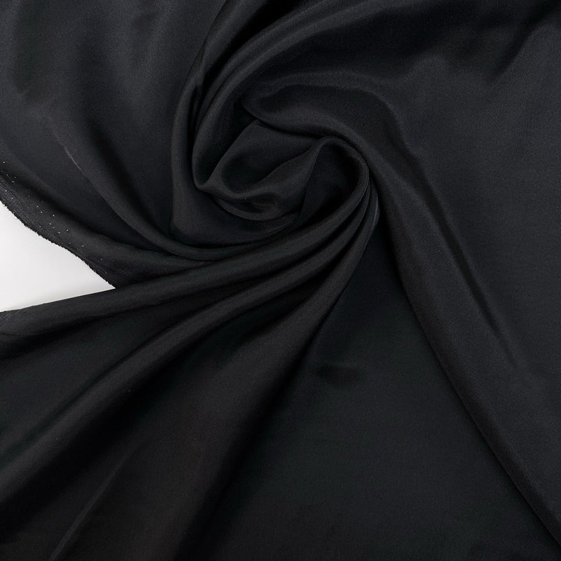 Viscose Lining Twill Black Stretch