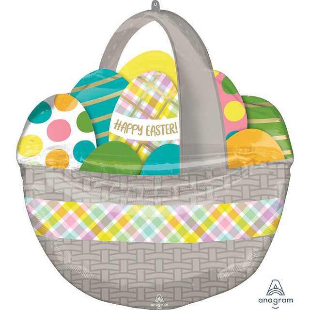 Easter Egg Basket Foil Balloon