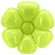 Flower Shape Lime Green Plastic Balloon