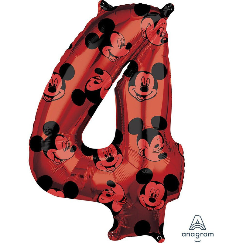 Foil Balloon Mickey Mouse Forever Number 4