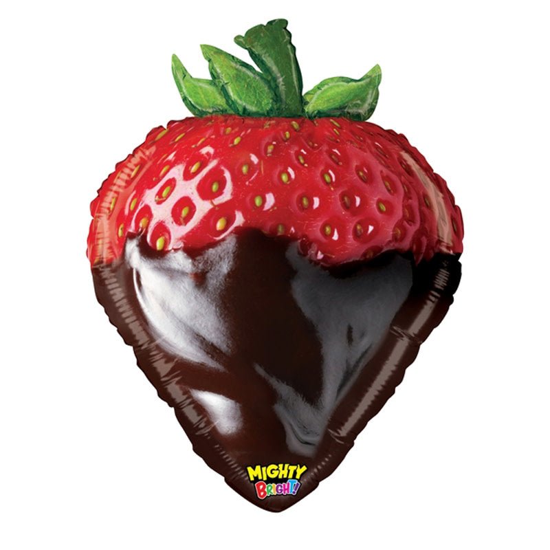 Foil Balloon 26 Inch Mighty Chocolate Strawberry