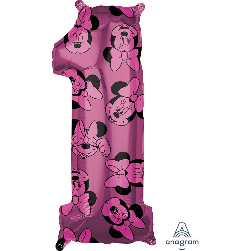 Foil Balloon Minnie Mouse Forever Number 1
