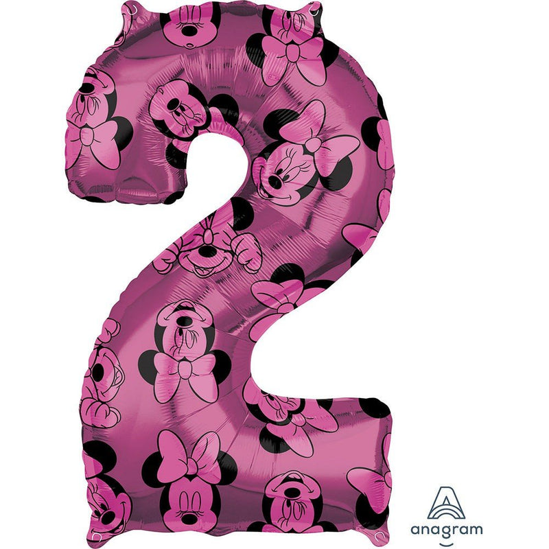 Foil Balloon Minnie Mouse Forever Number 2