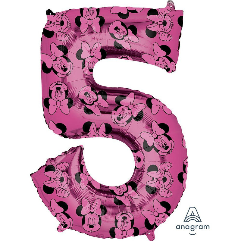 Minnie Mouse Number 5 Foil Balloon