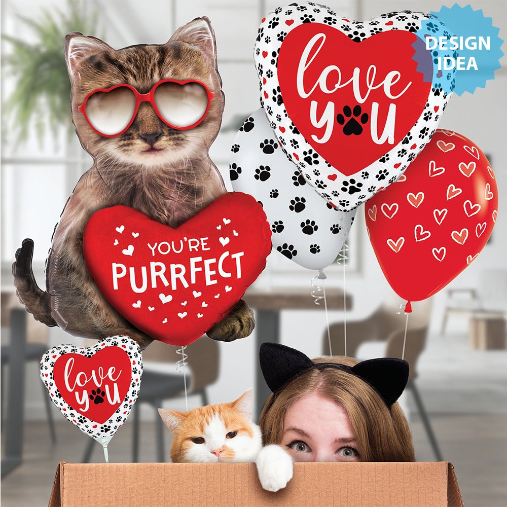 Foil Balloon Purrfect Cat 26 Inch