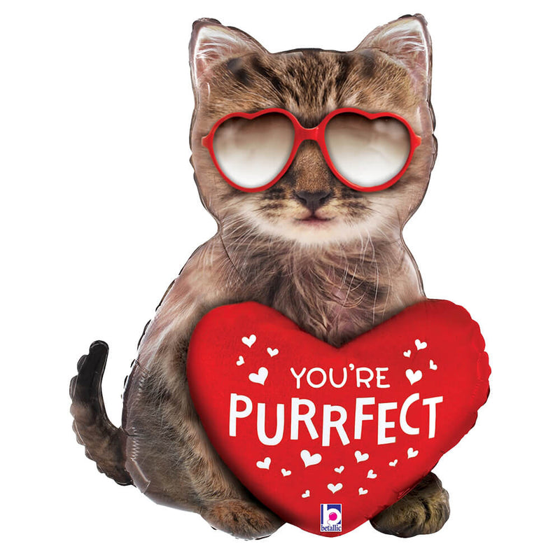 Foil Balloon Purrfect Cat 26 Inch
