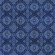 Cotton Print Western Geo Medallions Indigo Fabric