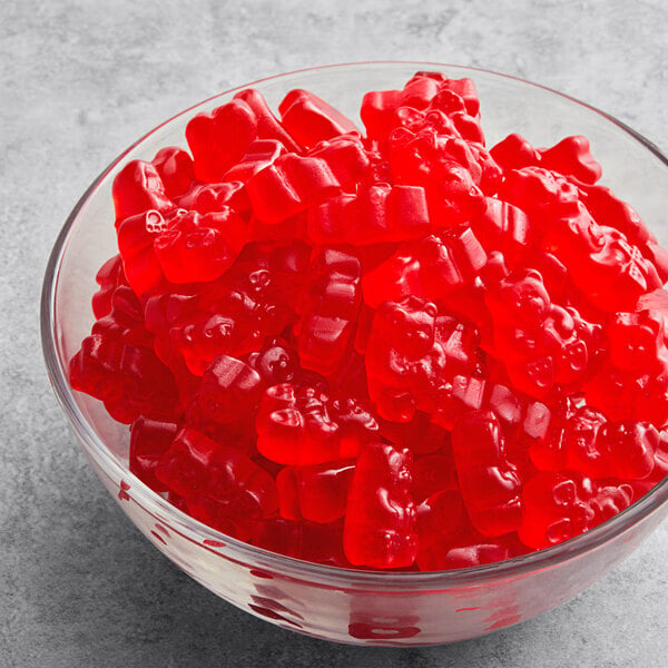 Albanese Wild Cherry Gummi Bears 5 lb. - 4/Case