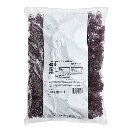 Albanese Grape Gummi Bears 5 lb. - 4/Case