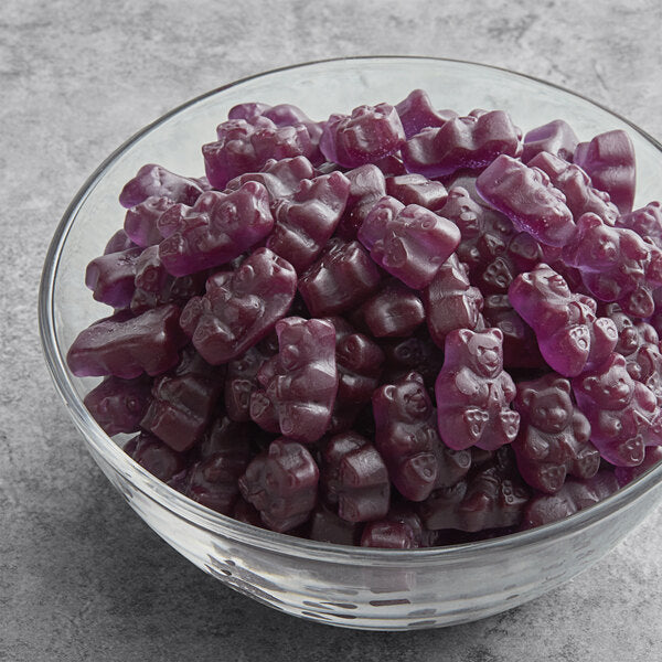 Albanese Grape Gummi Bears 5 lb. - 4/Case