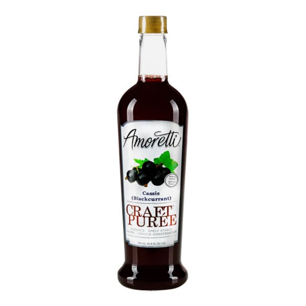 Amoretti Cassis (Blackcurrant) Craft Puree 25.4 fl. oz.
