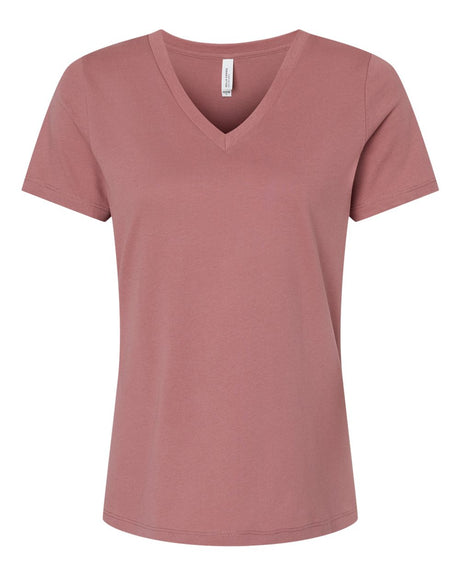 BELLA + CANVAS® Women’s Jersey Relaxed Short Sleeve V-Neck T-Shirt