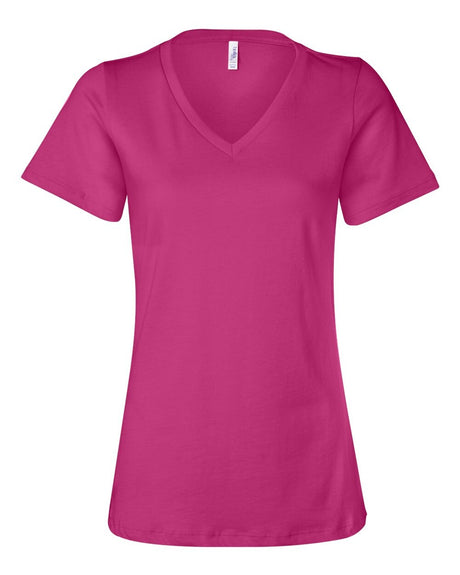 BELLA + CANVAS® Women’s Jersey Relaxed Short Sleeve V-Neck T-Shirt