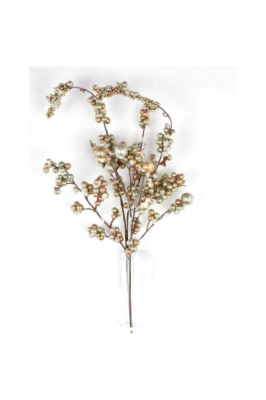 18" Frosted Iced Dew Berry Christmas Spray