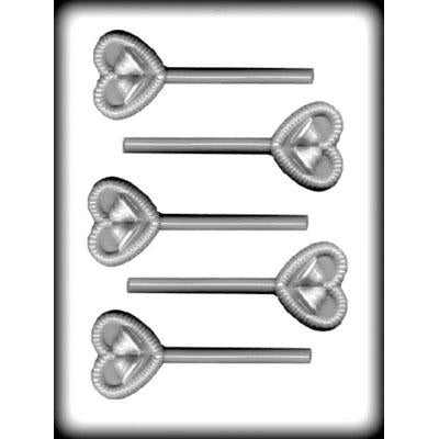Hearts With Bells Hard Candy Mold