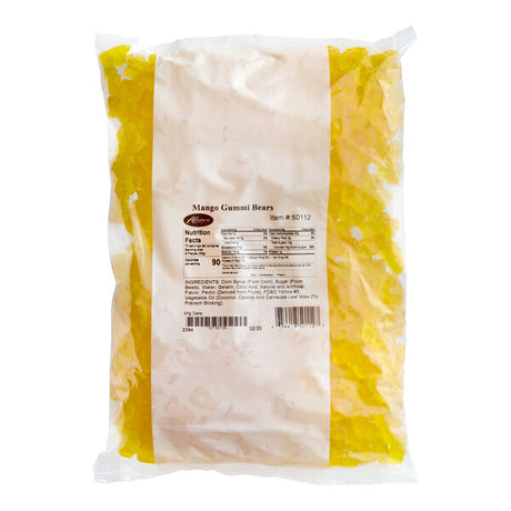 Albanese Mango Gummi Bears 5 lb. - 4/Case