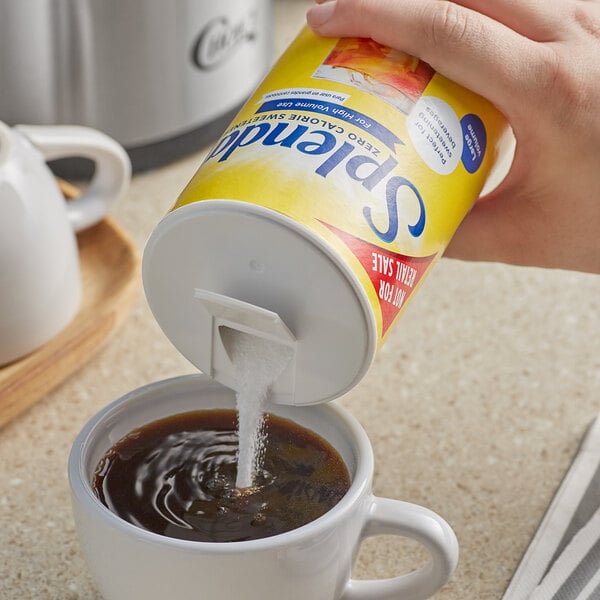 Splenda Sweetener Bulk Canister 16 oz. - 12/Case