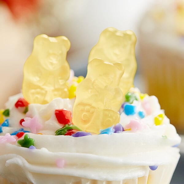 Albanese Pineapple Gummi Bears 5 lb. - 4/Case