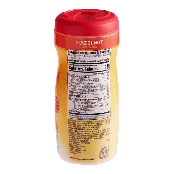 Nestle Coffee-Mate 15 oz. Hazelnut Non-Dairy Coffee Creamer Shaker - 12/Case
